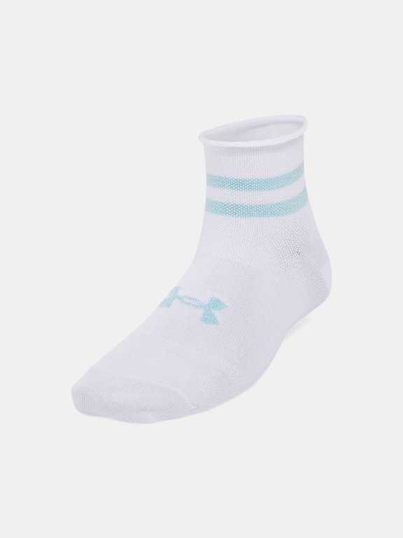 Шкарпетки Under Armour Essential Nov 3pk Qtr Wmn White White Stream