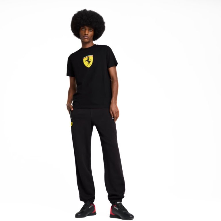 Футболка Puma Ferrari Race Colored Big Shield Tee M - чорна