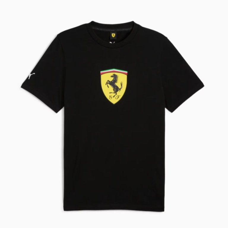 Футболка Puma Ferrari Race Colored Big Shield Tee M - чорна
