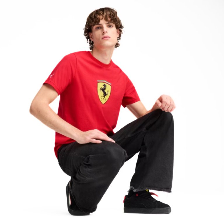 Футболка Puma Ferrari Race Colored Big Shield Tee M - червоний