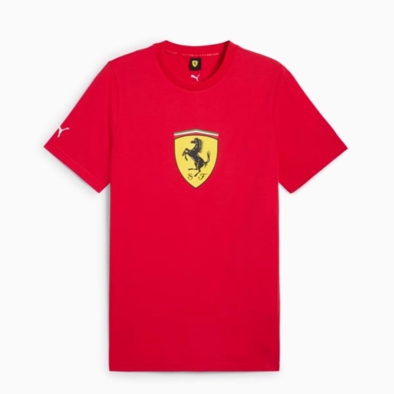 Футболка Puma Ferrari Race Colored Big Shield Tee M - червоний