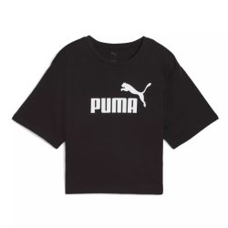 Футболка Puma ESS Cropped No.1 Logo Relaxed Tee W - чорний