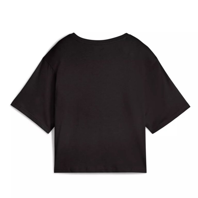 Футболка Puma ESS Cropped No.1 Logo Relaxed Tee W - чорний