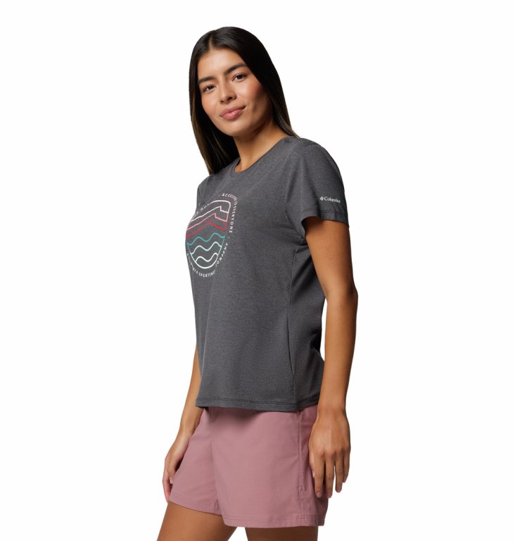 Футболка Columbia Sloan Ridge™ Graphic SS Tee W - сірий