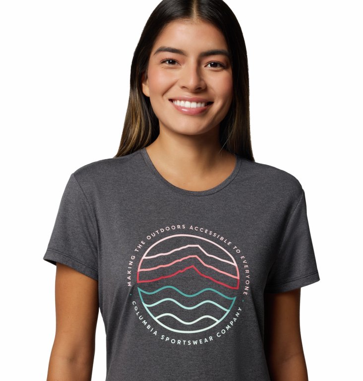 Футболка Columbia Sloan Ridge™ Graphic SS Tee W - сірий