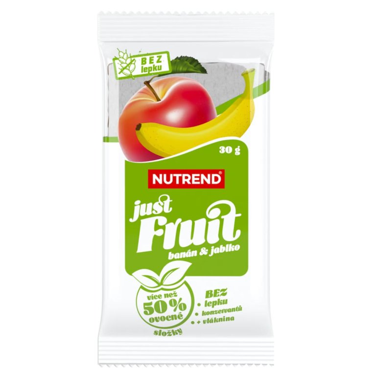 Tyčinka Nutrend Just Fruit, 30 g - banán+jablko