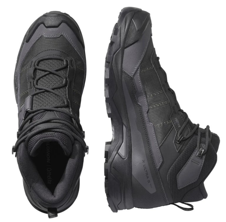 Взуття Salomon X Ultra 5 Mid Wide GTX M - чорний