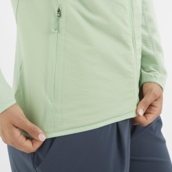 Світшот Salomon Essential Lightwarm Hybrid W - зелений