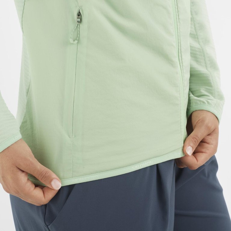 Світшот Salomon Essential Lightwarm Hybrid W - зелений