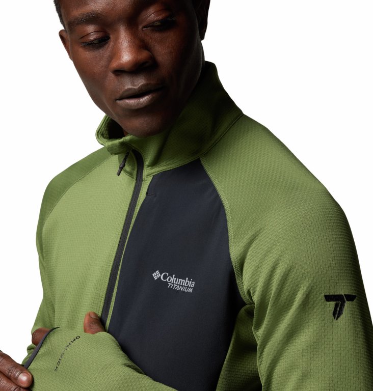 Світшот Columbia Triple Canyon™ Grid Fleece FZ II M - зелений/чорний