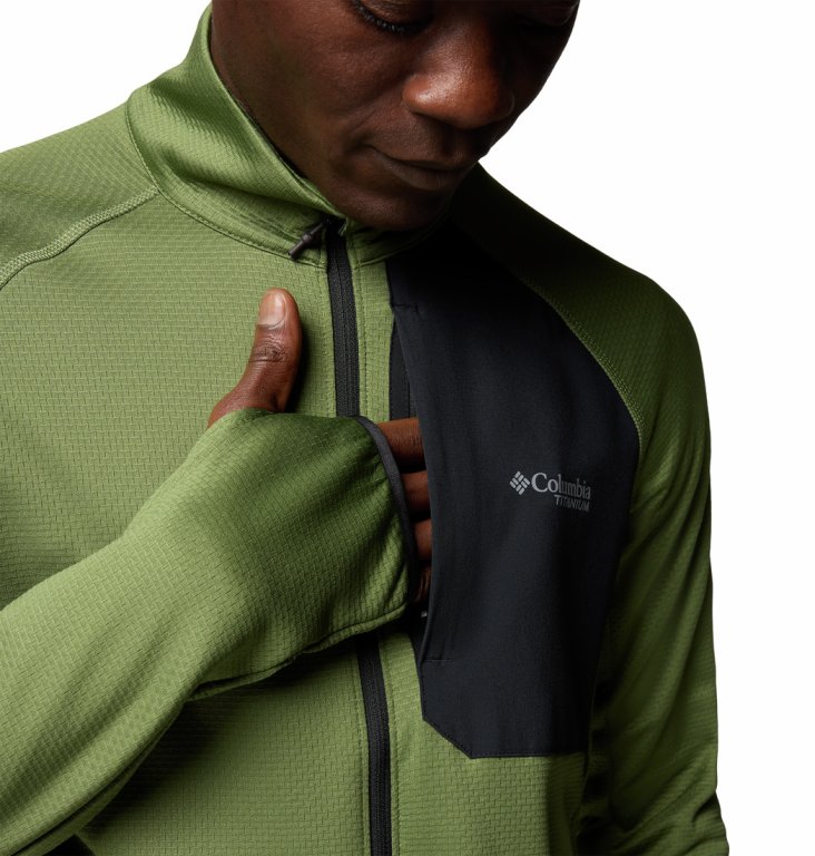 Світшот Columbia Triple Canyon™ Grid Fleece FZ II M - зелений/чорний