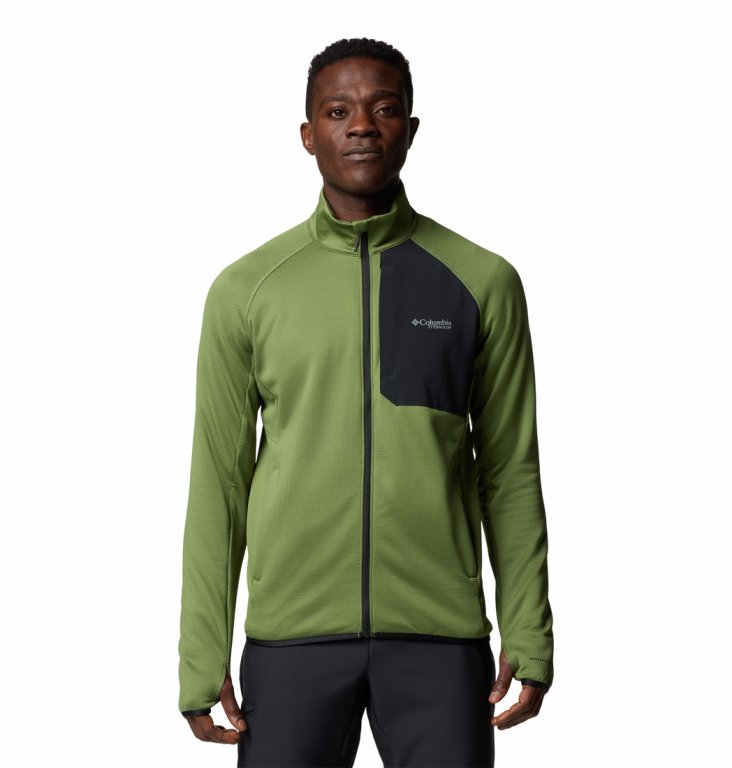 Світшот Columbia Triple Canyon™ Grid Fleece FZ II M - зелений/чорний