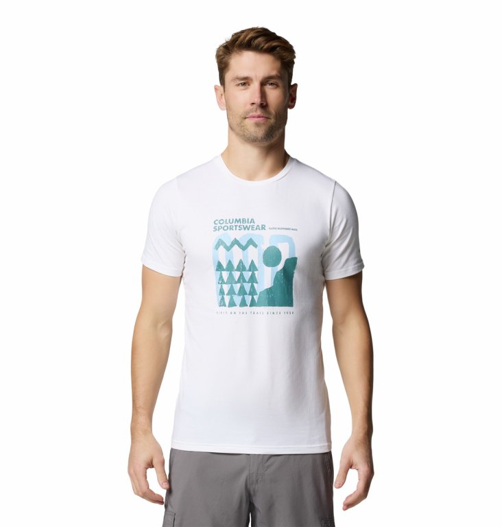 Футболка Columbia Sun Trek™ Graphic Tee M - білий/синій
