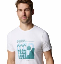 Футболка Columbia Sun Trek™ Graphic Tee M - білий/синій