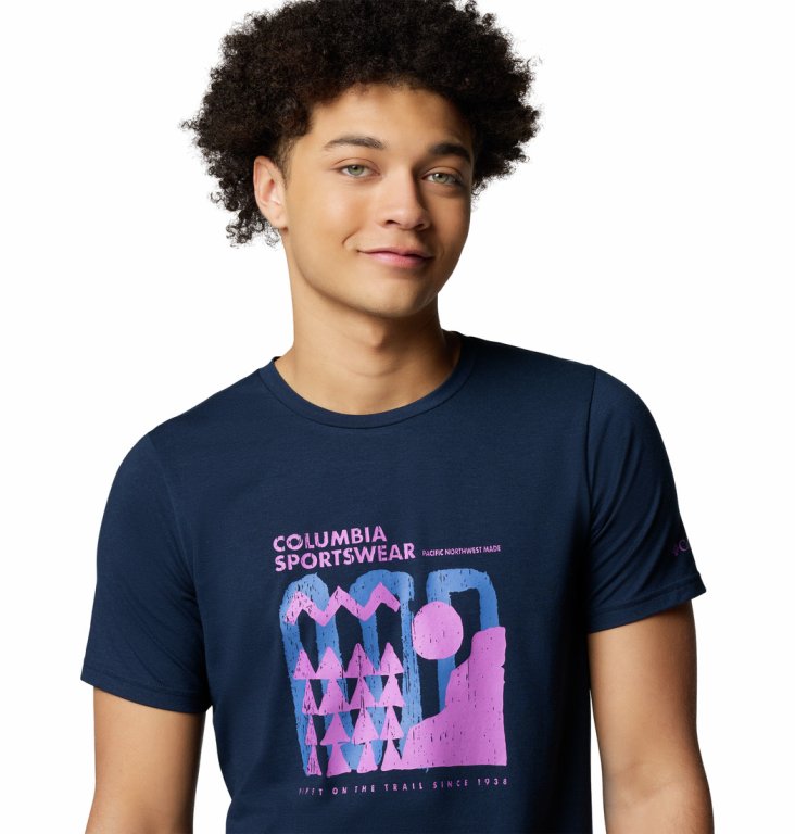 Футболка Columbia Sun Trek™ Graphic Tee M - темно-синій
