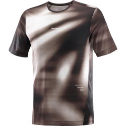 Футболка Salomon SHKout Core SS Tee GFX M - коричневий