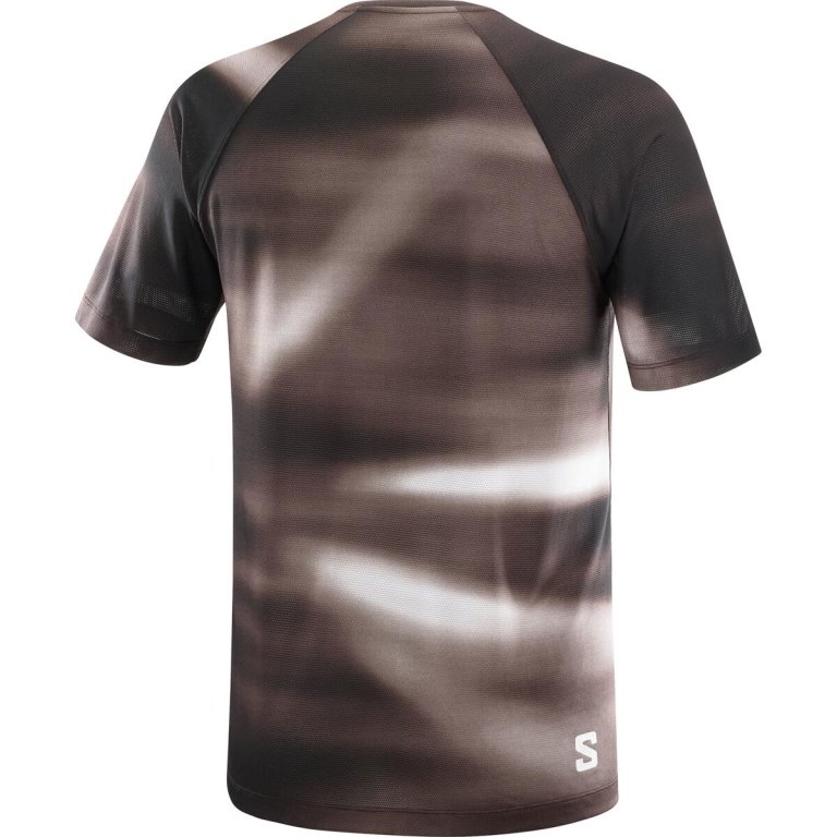 Футболка Salomon SHKout Core SS Tee GFX M - коричневий