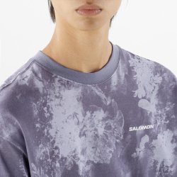Футболка Salomon Canopy Ao Print Tee M - фіолетовий