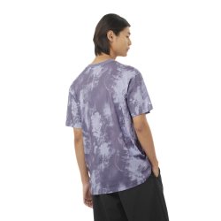 Футболка Salomon Canopy Ao Print Tee M - фіолетовий