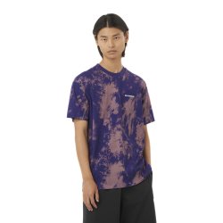 Футболка Salomon Canopy Ao Print Tee M - фіолетовий