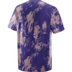 Футболка Salomon Canopy Ao Print Tee M - фіолетовий