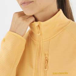 Кофта Salomon Essential Lightwarm FZ W - помаранчевий