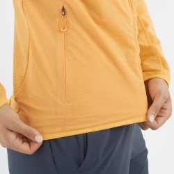 Світшот Salomon Essential Lightwarm Hybrid W - помаранчевий