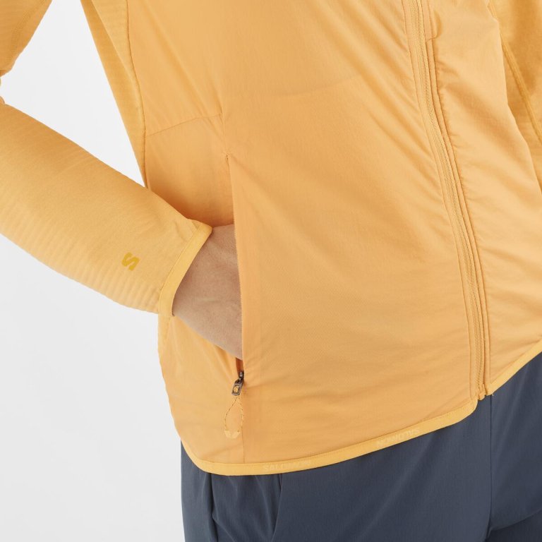 Світшот Salomon Essential Lightwarm Hybrid W - помаранчевий