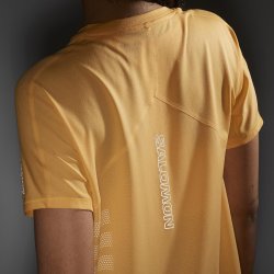 Футболка Salomon Sense Aero SS Tee GFX W - помаранчевий