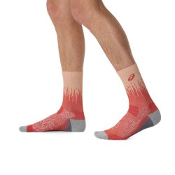 Шкарпетки Asics Performance Run Sock Crew Sock - рожевий/сірий