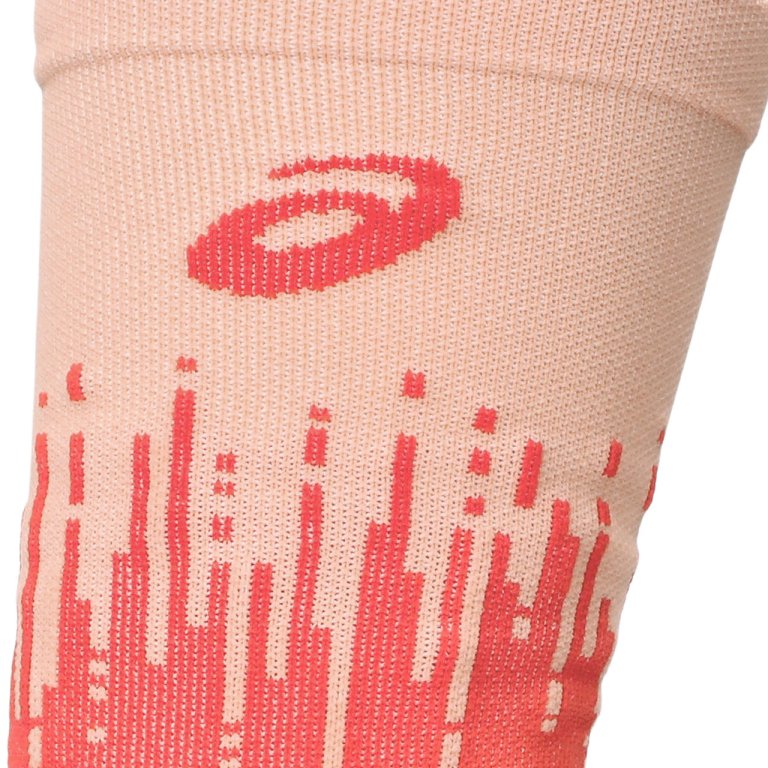 Шкарпетки Asics Performance Run Sock Crew Sock - рожевий/сірий