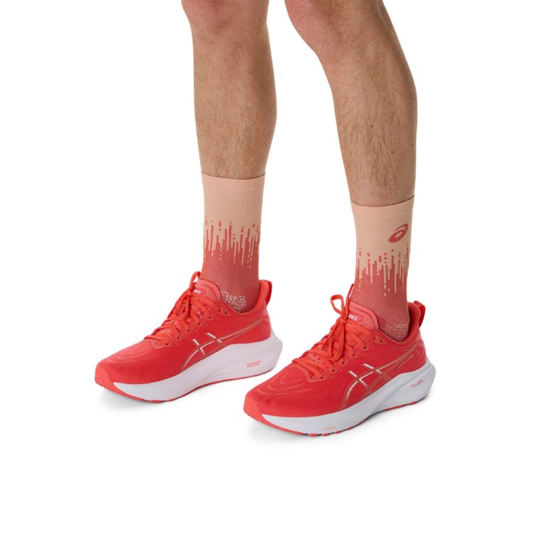 Шкарпетки Asics Performance Run Sock Crew Sock - рожевий/сірий
