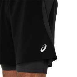 Шорти Asics Road 2-N-1 7In Short M - чорний / сірий