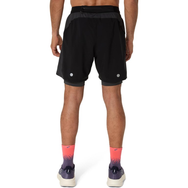 Шорти Asics Road 2-N-1 7In Short M - чорний / сірий