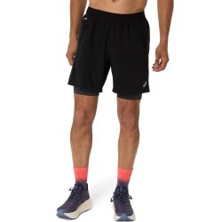 Шорти Asics Road 2-N-1 7In Short M - чорний / сірий