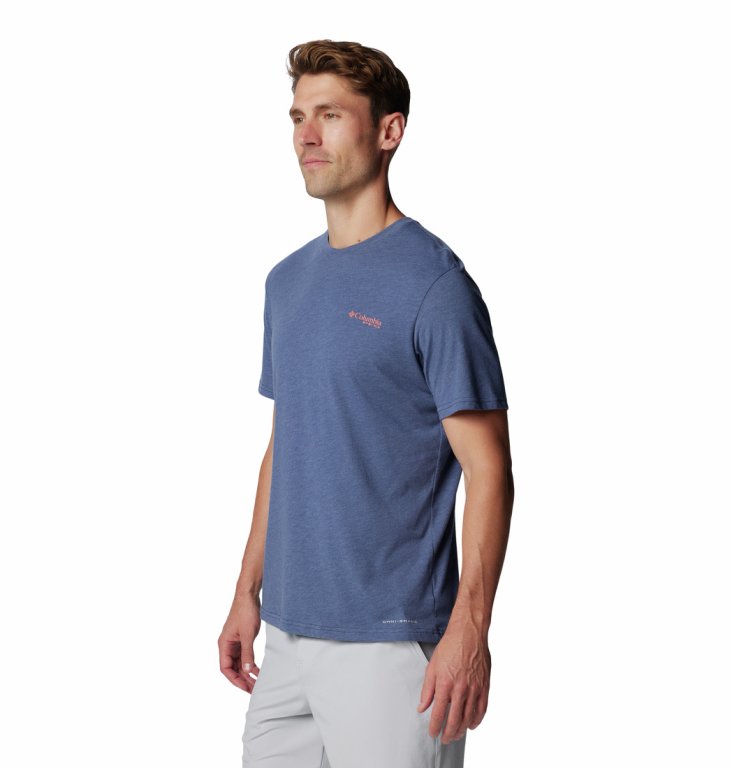 Футболка Columbia PFG™ Tarpon Rise Tech Tee SS M - синя