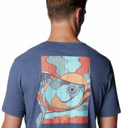 Футболка Columbia PFG™ Tarpon Rise Tech Tee SS M - синя