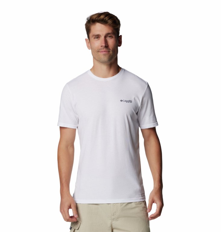 Футболка Columbia PFG™ Tarpon Rise Tech Tee SS M - біла