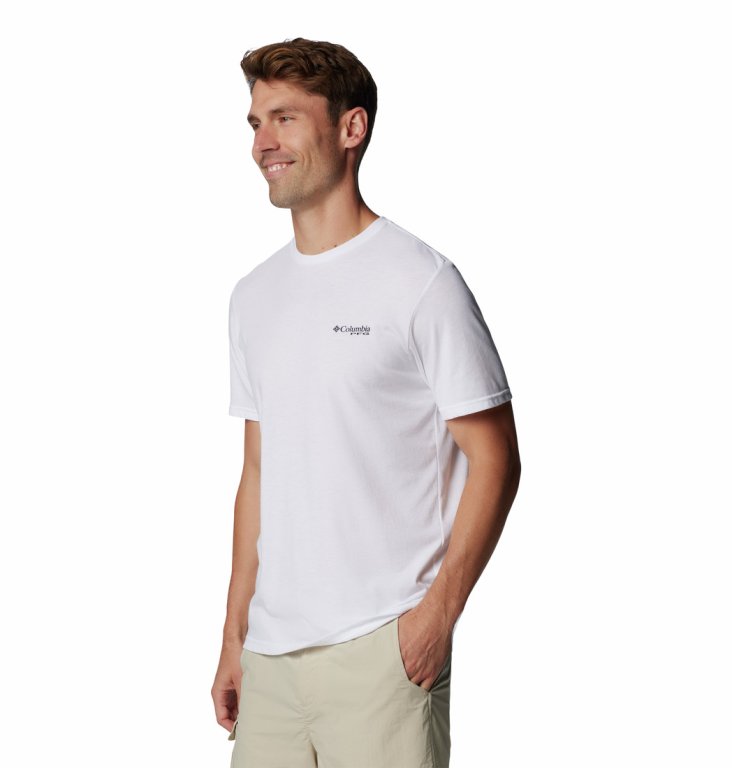 Футболка Columbia PFG™ Tarpon Rise Tech Tee SS M - біла