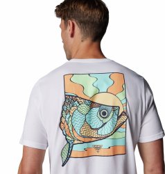 Футболка Columbia PFG™ Tarpon Rise Tech Tee SS M - біла