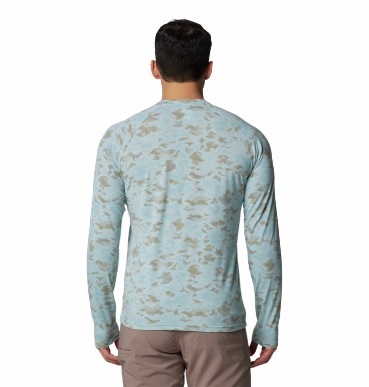 Футболка Columbia PFG Uncharted™ з довгим рукавом M - синьо/бежева