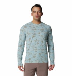 Футболка Columbia PFG Uncharted™ з довгим рукавом M - синьо/бежева