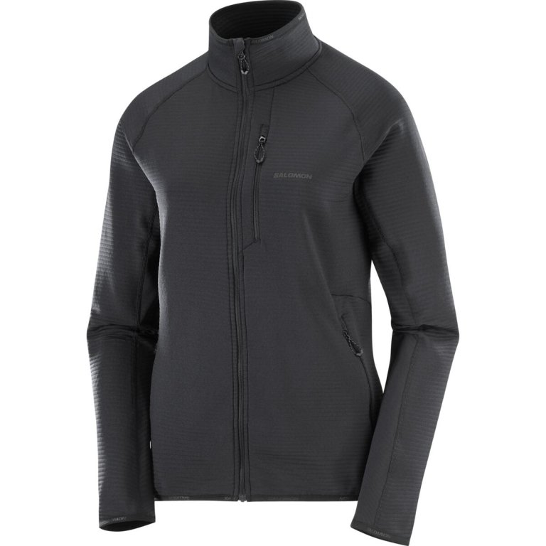 Світшот Salomon Essential Lightwarm FZ W - чорний