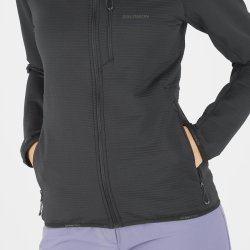 Світшот Salomon Essential Lightwarm FZ W - чорний
