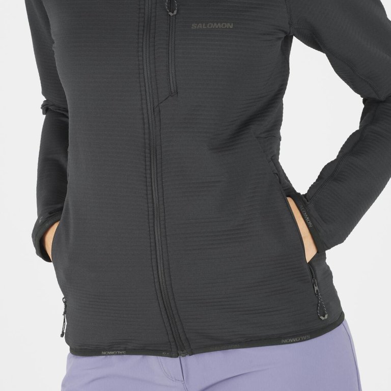 Світшот Salomon Essential Lightwarm FZ W - чорний