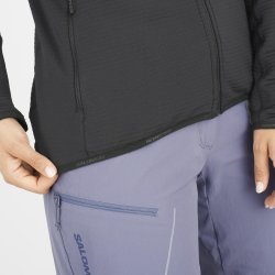 Світшот Salomon Essential Lightwarm FZ W - чорний