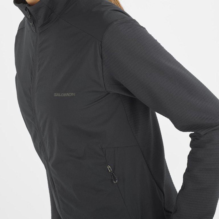 Світшот Salomon Essential Lightwarm Hybrid W - чорний