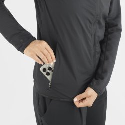 Світшот Salomon Essential Lightwarm Hybrid W - чорний