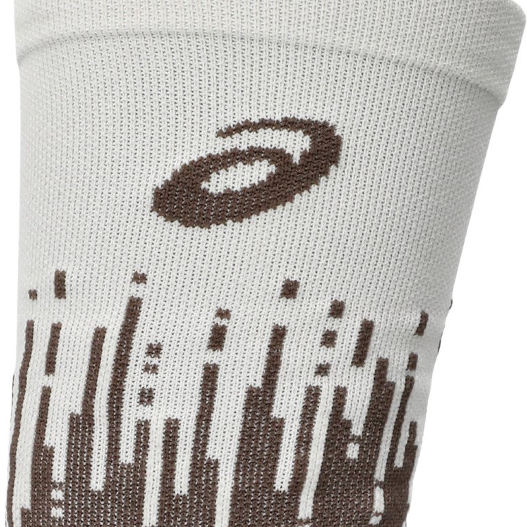 Шкарпетки Asics Performance Run Sock Crew - коричневі/білі