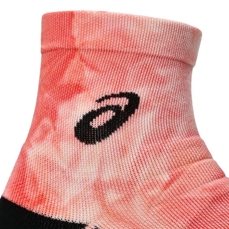 Шкарпетки Asics Performance Run Quarter Sock - рожевий/чорний